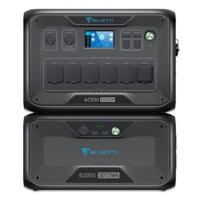 Комплект зарядної станції BLUETTI AC500 + B300S Home Battery Backup (PB931026) фото