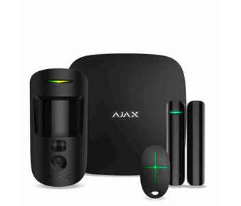 Ajax StarterKit Cam Plus (чёрный) Комплект охоронної сигналізації фото