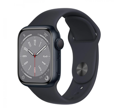 Смарт-часы Apple Watch Series 8 GPS 41mm Midnight Aluminum Case w. Midnight Sport Band - Size M/L (MNU83) фото