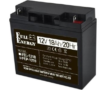 Full Energy FEP-1218 Акумулятор 12В 18 Аг для ДБЖ фото