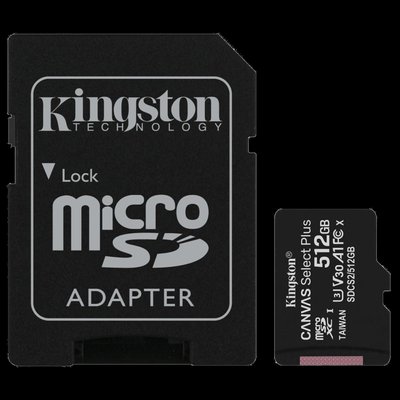 Kingston 512GB micSDXC Canvas Select Plus 100R A1 C10 Card + ADP Модуль флэш-памяти фото