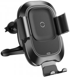 Автомобильный держатель для смартфона Baseus Smart Vehicle Car Wireless Charger Black (WXZN-01) фото