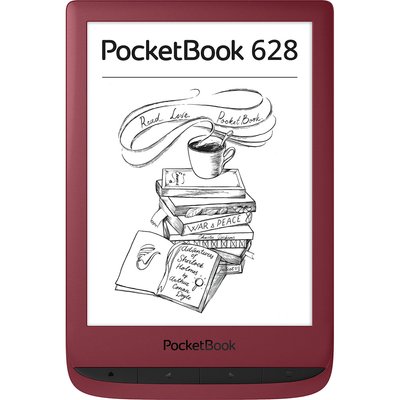Електронна книжка PocketBook 628 Touch Lux 5, Ruby Red (PB628-R-CIS) фото