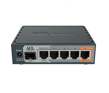MikroTik hEX S (RB760iGS) 5-портовий маршрутизатор фото