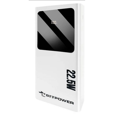 Зовнішній акумулятор (павербанк) BeePower 30000mAh White фото