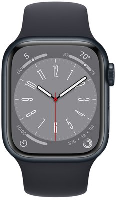 Смарт-годинник Apple Watch Series 8 GPS 45mm Midnight Aluminum Case w. Midnight Sport Band (MNP13) фото