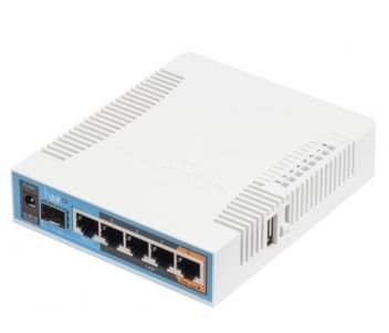 MikroTik hAP ac (RB962UiGS-5HacT2HnT) Двохдіапазонна Wi-Fi точка доступу з 5-портами Ethernet для домашнього використання фото