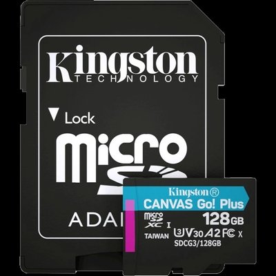 Kingston microSDXC 128 Гб U3 V30 A2 (SDCG3/128GBSP) Карта пам’яті фото