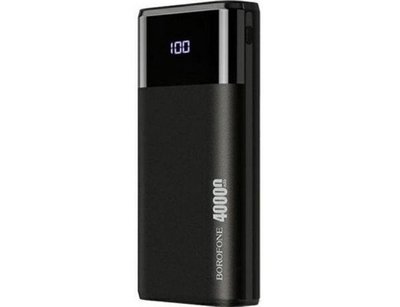 Внешний аккумулятор (павербанк) Borofone DBT01 40000 mAh Black фото