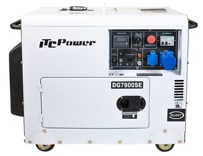 Генератор дизельный ITC Power DG7800SE 6000/6500 W - ES фото