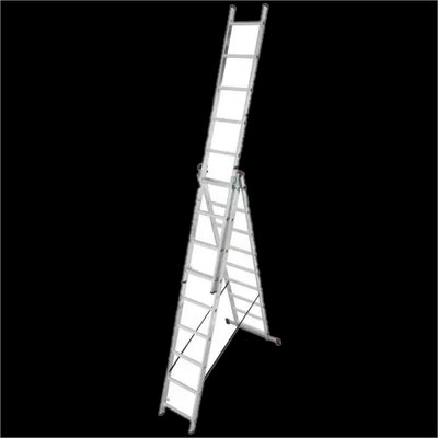 KRAUSE Corda Универсальная 3-секционная лестница 3х9 ст фото