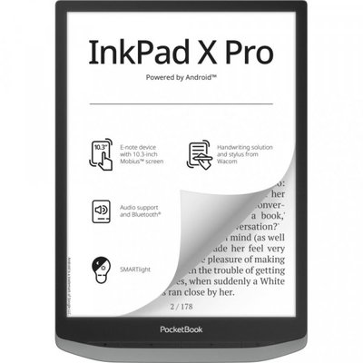 Електронна книга з підсвічуванням PocketBook 1040D InkPad X PRO Mist Grey (PB1040D-M-WW) фото