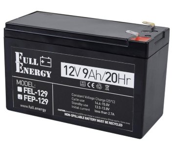 Full Energy FEP-129 Акумулятор 12В 9 Аг для БДЖ фото