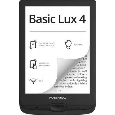 Электронная книга Pocketbook 618 Basic Lux 4, Black (PB618-P-CIS) фото
