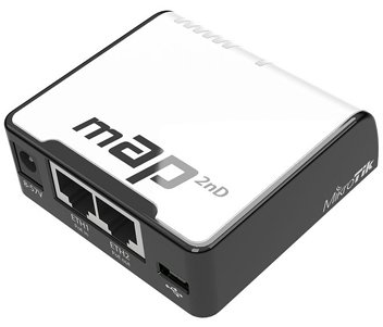 MikroTik mAP (RBmAP2nD) 2.4GHz Wi-Fi точка доступу з 2-портами Ethernet для домашнього використання фото