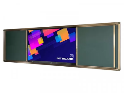 Інтерактивний дисплей Intboard TE-TL 65 + Дошка розсувна крейдяна фото
