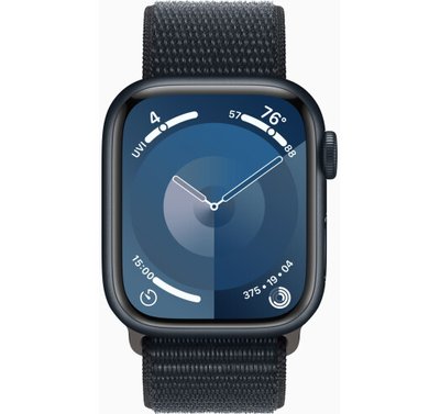 Apple Watch Series 9 GPS 41mm Midnight Aluminum Case with Midnight Sport Loop (MR8Y3) фото