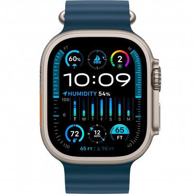 Apple Watch Ultra 2 GPS + Cellular 49mm Titanium Case with Blue Ocean Band (MREG3) фото