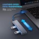 Хаб USB 3.1 Type-C -> 4xUSB 3.0 active, CM219 Grey UGREEN