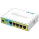 Маршрутизатор Mikrotik hEX PoE lite, 5xEt PoE ports, USB, 650MHz CPU, 64MB RAM, RouterOS L4