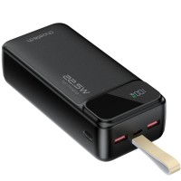 УМБ Choetech 30000mAh, 22,5W PD QC3.0, USB-C In/out, 2xUSB-A Li-pol чорна