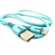 Кабель Dengos USB - Lightning (M/M), 1 м, Blue (PLS-L-IND-SOFT-BLUE)