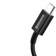 Кабель Baseus Superior Fast Charging USB-microUSB, 1м Black (CAMYS-01)