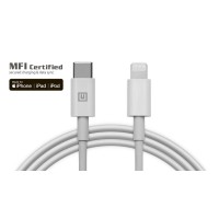 Кабель REAL-EL USB Type-C - Lightning (M/M), 2 м, White  (4743304104697)