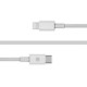 Кабель REAL-EL USB Type-C - Lightning (M/M), 2 м, White  (4743304104697)