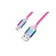 Кабель REAL-EL Premium USB - USB Type-C (M/M), 1 м, Rainbow (EL123500050)