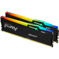 Модуль пам`яті DDR5 2x8GB/5200 Kingston Fury Beast RGB Black (KF552C40BBAK2-16)