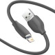 Кабель Baseus Jelly Liquid Silica Gel USB - Lightning (M/M), 2.4 A, 2 м, Black (CAGD000101)