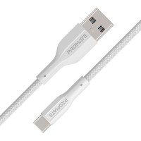 Кабель Promate xCord-AC USB - USB Type-C (M/M), 1 м, White (xcord-ac.white)