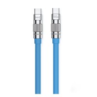 Кабель WK WDC-188 Wingle Series USB Type-C - USB Type-C (M/M), 1 м, 100 W, Blue (6941027632932)