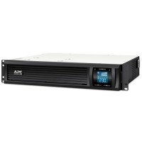 Джерело безперебійного живлення APC Smart-UPS C RM 2000VA LCD, Lin.int., 6 x IEC, RJ-45, USB, LCD, металл (SMC2000I-2U)