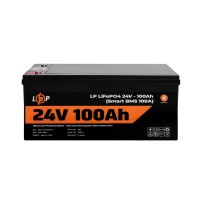 Акумуляторна батарея LogicPower 24V 100 AH (2560Wh) Smart BT для ДБЖ (BMS 100A/50А) LiFePO4