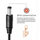 Кабель ColorWay для роутера 9V (USB -DC 5.5х2.5mm) 1 м, Black (CW-CBUD066-BK)