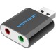 Звукова плата USB Vention Audio USB - 2х3,5 мм jack Metal