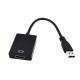 Перехідник USB 3.0 Type A --> HDMI AF кабель 20см