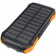 УМБ Choetech 10000mAh 10W 2USB-A+USB-C,solar panel Black-Orange