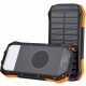 УМБ Choetech 10000mAh 10W 2USB-A+USB-C,solar panel Black-Orange