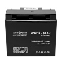 Акумуляторна батарея LogicPower LPM 12V 18AH (LPM 12 - 18 AH) AGM