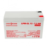 Акумуляторна батарея LogicPower 12V 7.2AH (LPM-GL 12 - 7.2 AH) GEL