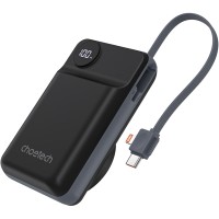 УМБ Choetech Magnetic Wireless 20000mAh 22.5W PD,QC3.0, USB-A,2xUSB-C, Apple Watch charger Black