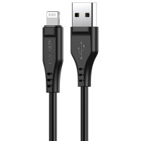 Кабель USB 2.0 USB-A to Lighting, 1,2 м, 2,4A, TPE C3-02 Black Acefast