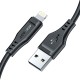 Кабель USB 2.0 USB-A to Lighting, 1,2 м, 2,4A, TPE C3-02 Black Acefast