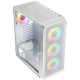 Корпус LogicConcept PORTOS MESH+GLASS ARGB fans 4x120mm WHITE без БЖ ATX