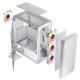 Корпус LogicConcept PORTOS MESH+GLASS ARGB fans 4x120mm WHITE без БЖ ATX