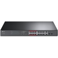 Комутатор TP-Link TL-SL1218MP 16x1FE/PoE+ 192W 2xGE 2xcomboGE/SFP 19\