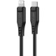 Кабель USB 2.0 USB-C to Lightning, 1,2 м, 3.0A, TPE C3-01 Black Acefast